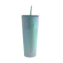 Actever A23019 760ML AS Plastic Custom Logo Double Wall Tumbler Bulk Wholesale Reusable Cold Drink Cup For Corporate Promotional Gifts