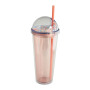 Actever 24oz Creative Cute Cartoon Plastic Straw Cup AS Material High Value Drinking Mug for School Office Gift Use