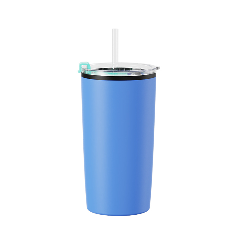 Actever A23053 500ml Wholesale Stainless Steel Thermos Mug SS201 Outer SS304 Inner Double Wall Vacuum Insulated Leak Proof Coffee Cup with Straw for Office Hotel Catering Service