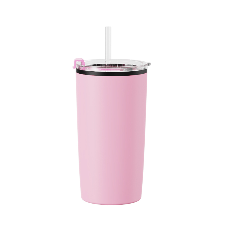 Actever A23053 500ml Wholesale Stainless Steel Thermos Mug SS201 Outer SS304 Inner Double Wall Vacuum Insulated Leak Proof Coffee Cup with Straw for Office Hotel Catering Service