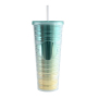 Actever 24oz Custom Logo Studded Double Wall AS Plastic Tumbler Cups with Lids and Straws for Wholesale Promotional Gifts Office Use