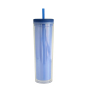 Wholesale Actever A25002 16oz AS Plastic Tumbler with Straw – Double Layer Candy Color Band Lid, Large Capacity, Custom Logo Ready