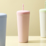 Actever A25008 A23016 18oz 750ml AS Plastic Custom Printed Water Cup Large Capacity With Straw For Bulk Order Promotional Gifts Corporate Events Hotel Restaurant Supply