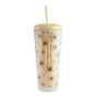 Actever A25008 A23016 18oz 750ml AS Plastic Custom Printed Water Cup Large Capacity With Straw For Bulk Order Promotional Gifts Corporate Events Hotel Restaurant Supply
