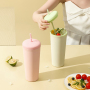 Actever A25008 A23016 18oz 750ml AS Plastic Custom Printed Water Cup Large Capacity With Straw For Bulk Order Promotional Gifts Corporate Events Hotel Restaurant Supply