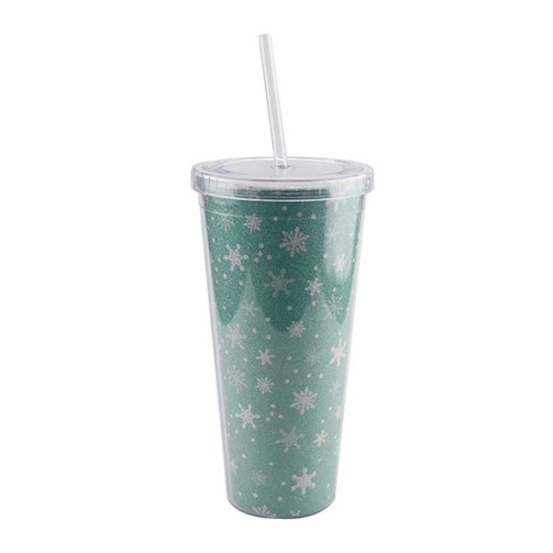 16oz/20oz/24oz Custom Printed Plastic Tumbler with Straw and Lid-AS Material-Actever A334004 Wholesale Drinkware
