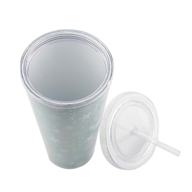 16oz/20oz/24oz Custom Printed Plastic Tumbler with Straw and Lid-AS Material-Actever A334004 Wholesale Drinkware