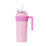 Actever B17014-2 620ml Wholesale Stainless Steel Coffee Tumbler SS201 Outer SS304 Inner Double Wall Vacuum Insulated Travel Mug with Handle for Cafe Office Commuter