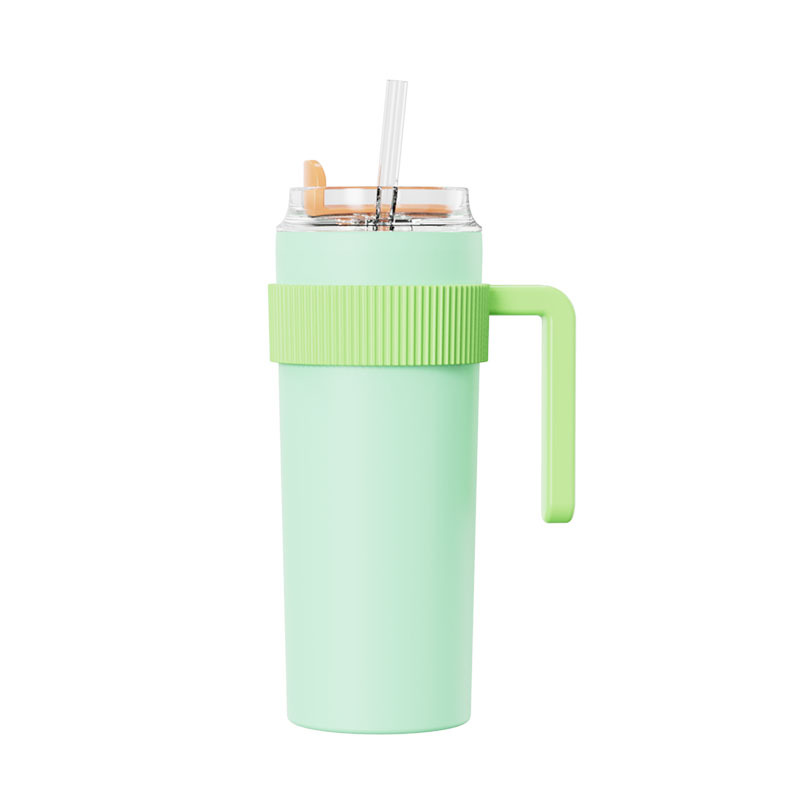 Actever B17014-2 620ml Wholesale Stainless Steel Coffee Tumbler SS201 Outer SS304 Inner Double Wall Vacuum Insulated Travel Mug with Handle for Cafe Office Commuter