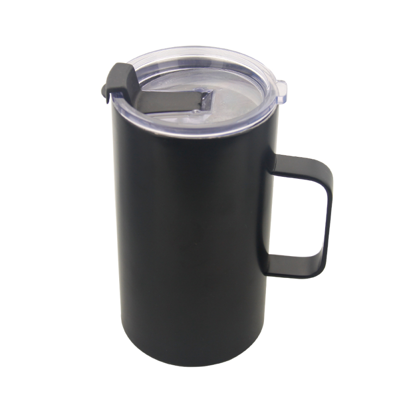 Actever B21009 B21010  350/660ml  SS201 Outer SS304 Inner Stainless Steel Thermal Mug-Double Wall Insulated Coffee Cup with Handle for Travel & Work