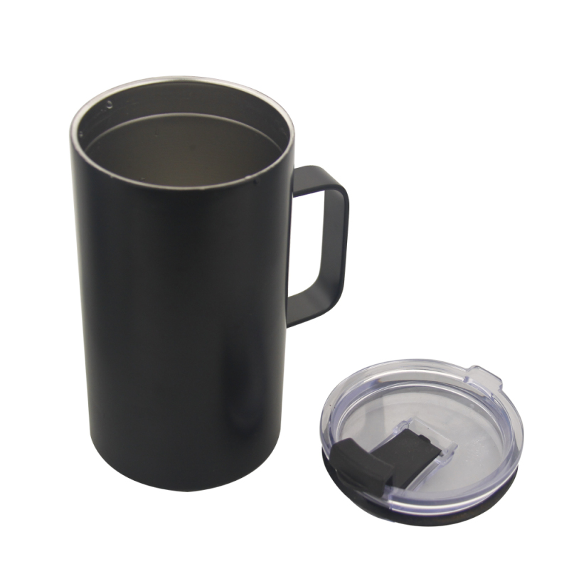 Actever B21009 B21010  350/660ml  SS201 Outer SS304 Inner Stainless Steel Thermal Mug-Double Wall Insulated Coffee Cup with Handle for Travel & Work
