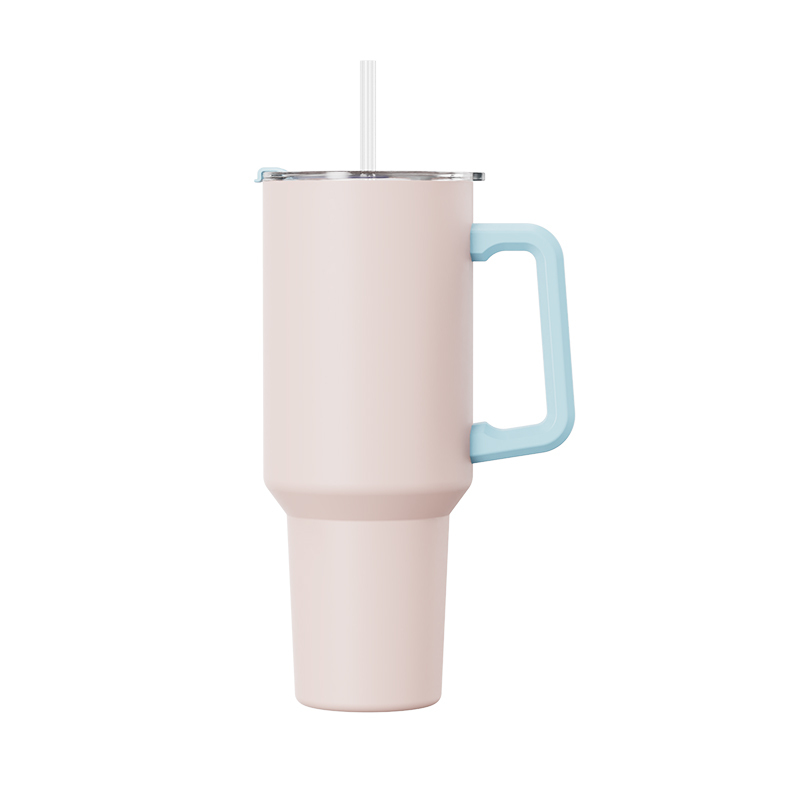 Actever B23100 40oz Stainless Steel Vacuum Insulated Tumbler with Straw Lid Double Wall Car Mug for Office Travel Outdoor Use