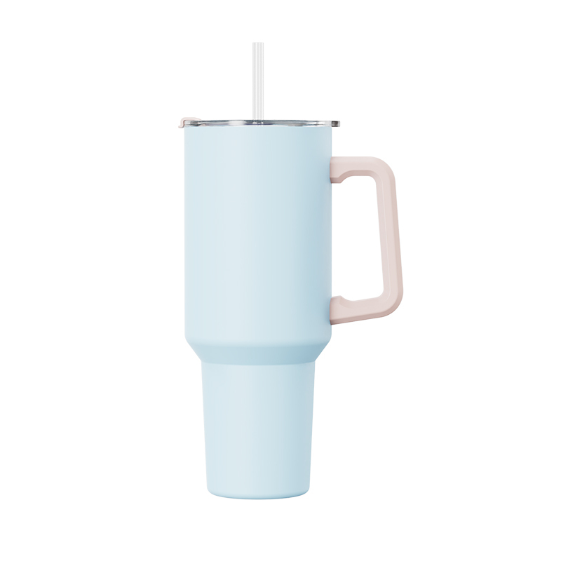 Actever B23100 40oz Stainless Steel Vacuum Insulated Tumbler with Straw Lid Double Wall Car Mug for Office Travel Outdoor Use