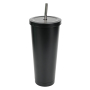 Actever Reusable Stainless Steel Straw Mug 25oz Insulated Tumbler with Lid for Iced Coffee Milk Tea Office Travel