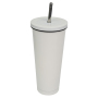 Actever Reusable Stainless Steel Straw Mug 25oz Insulated Tumbler with Lid for Iced Coffee Milk Tea Office Travel