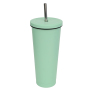 Actever Reusable Stainless Steel Straw Mug 25oz Insulated Tumbler with Lid for Iced Coffee Milk Tea Office Travel