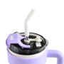 Actever 420ml High Appearance Level Stainless Steel Ice King Cup Portable Simple Cold Proof Double Wall Car Cup for Travel Office Outdoor Use