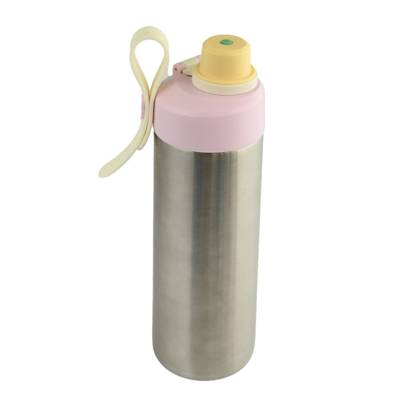 Actever B24166 21oz Stainless Steel Water Bottle with Straw  BPA-Free Vacuum Sports & Travel Bottle for School Use