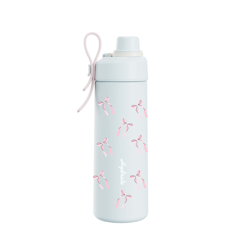 Actever B24166 21oz Stainless Steel Water Bottle with Straw  BPA-Free Vacuum Sports & Travel Bottle for School Use