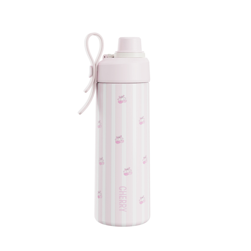 Actever B24166 21oz Stainless Steel Water Bottle with Straw  BPA-Free Vacuum Sports & Travel Bottle for School Use