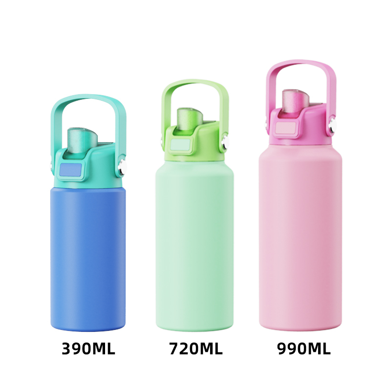 Actever B24300 Series 12oz Custom Stainless Steel Sports Water Bottle  Double Wall BPA-Free Vacuum Insulated Travel & Gym Use