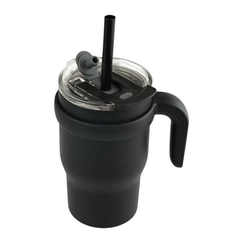 Actever B25022 15oz Kids Vacuum Tumbler with Straw and Handle  Leakproof Stainless Steel Mini Water Bottle
