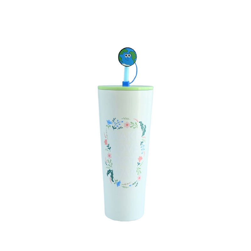 Actever 29oz Stainless Steel Insulated Straw Cup Double Wall Vacuum Tumbler 304 Inner for Office Travel Outdoor Use