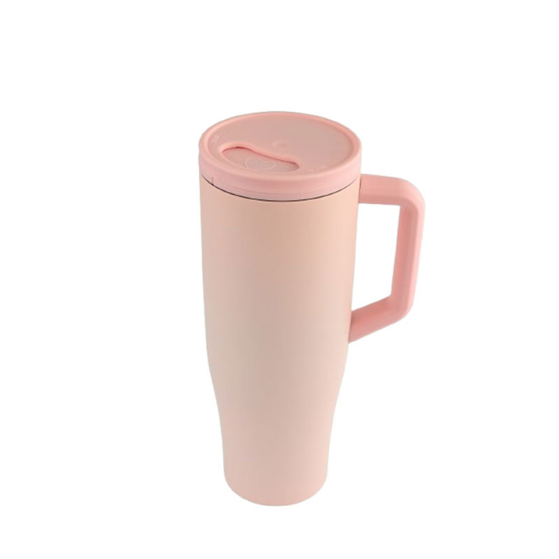 Custom 40oz Stainless Steel Vacuum Tumbler with Handle  Double Wall Travel Coffee Mug  Wholesale Adventure Metal Cup – Actever B25046