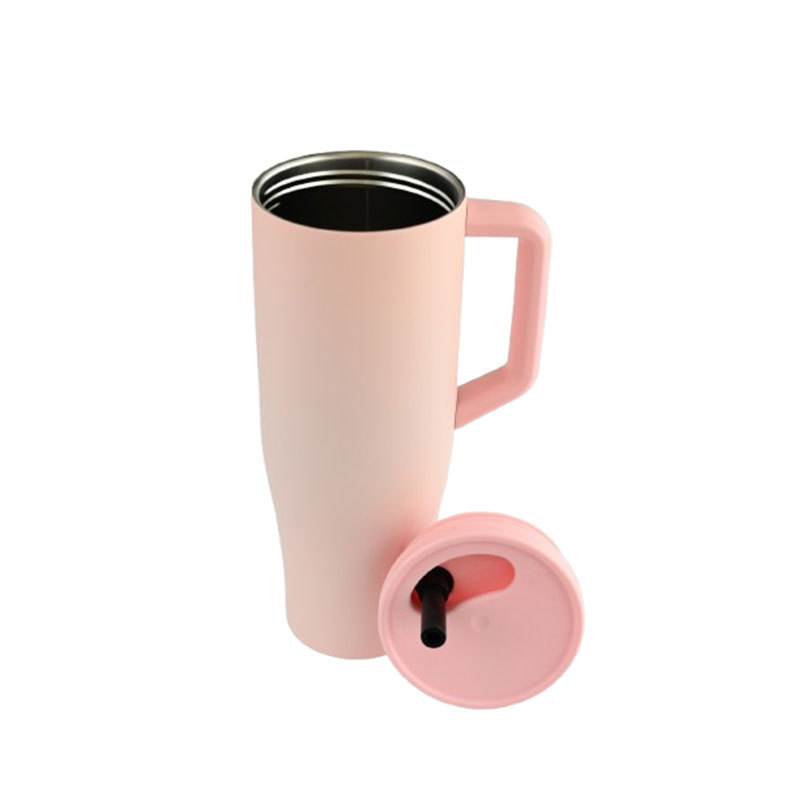 Custom 40oz Stainless Steel Vacuum Tumbler with Handle  Double Wall Travel Coffee Mug  Wholesale Adventure Metal Cup – Actever B25046