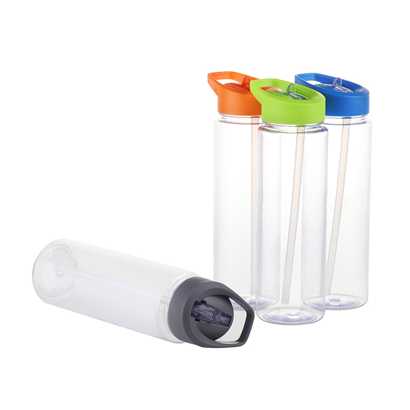 Actever 750ml BPAFree Clear Tritan Water Bottle With Flip Straw Sport Plastic Bottle Wholesale for Gym Outdoor Office