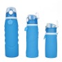 Actever C17126 OEM Silicone Collapsible Water Bottle 550ml Bulk Leakproof Sport Drinkware