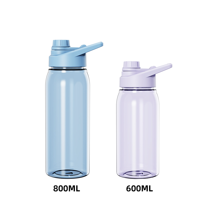 Actever 28oz Portable Clear Transparent BPA Free SK Sports Water Bottle for Travel Gym Outdoor Daily Use