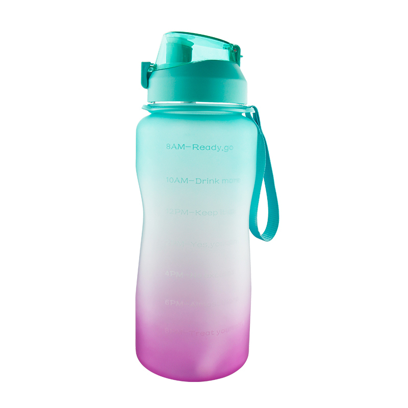 Actever C19130 75oz SK Plastic Water Bottle with Straw-High Quality Sports Bottle with Timer for Gym and Outdoor Use