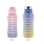 Actever C19130 75oz SK Plastic Water Bottle with Straw-High Quality Sports Bottle with Timer for Gym and Outdoor Use