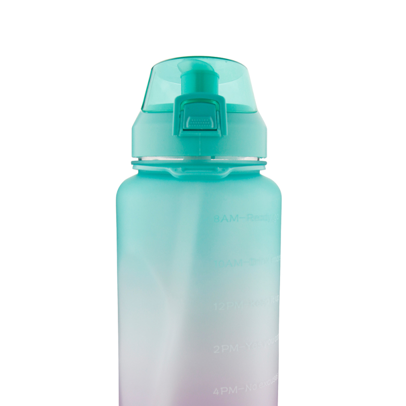 Actever C19130 75oz SK Plastic Water Bottle with Straw-High Quality Sports Bottle with Timer for Gym and Outdoor Use