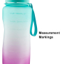 Actever C19130 75oz SK Plastic Water Bottle with Straw-High Quality Sports Bottle with Timer for Gym and Outdoor Use