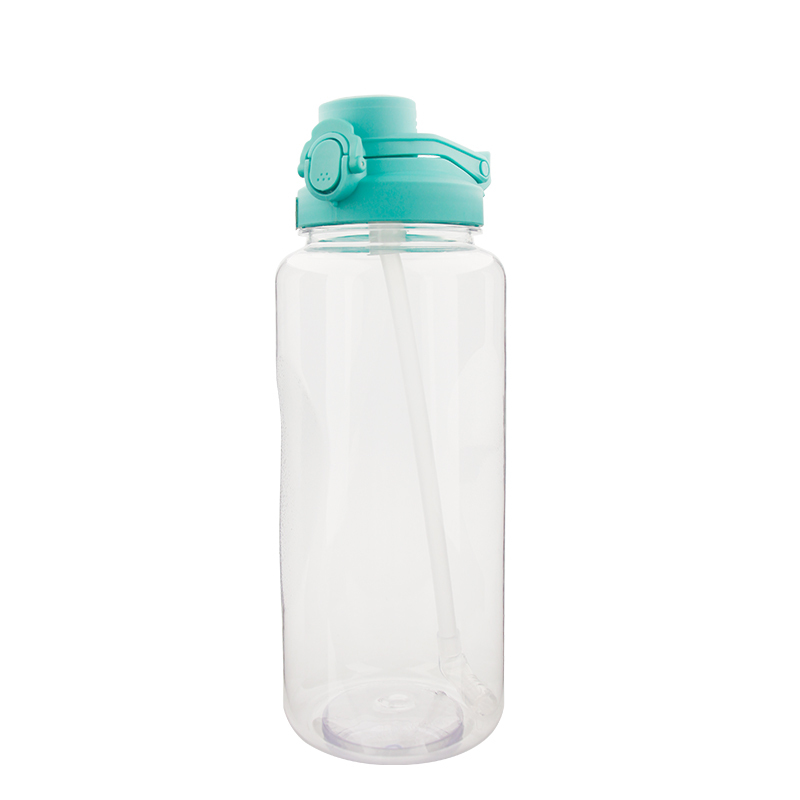 Actever 2230ml Cheap Customized Transparent BPA Free Reusable PETG Sports Fitness Plastic Water Bottle with Straw for Gym Outdoor Use