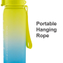 1040ml Custom Sports Water Bottle with Time MarkerDurable SK Plastic, Ideal for Gym and Fitness-Actever C21029