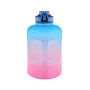Actever 2520ml Best Selling Painted PETG Motivational Water Bottle with Time Marker for Fitness Gym Office Use