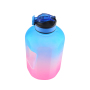 Actever 2520ml Best Selling Painted PETG Motivational Water Bottle with Time Marker for Fitness Gym Office Use