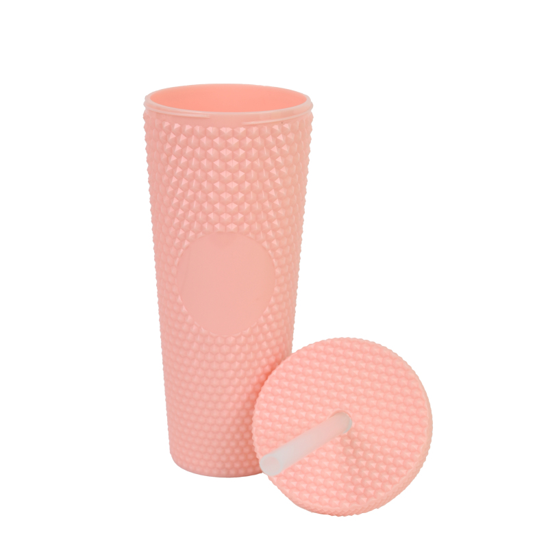 Actever Custom 11oz 20oz 31oz Fish Scale Plastic Water Bottle with Straw Trendy Boiling Water Safe Sports Drinking Cup for Gym School Travel