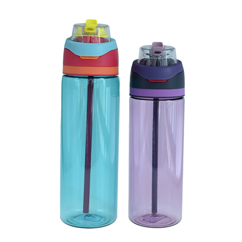 Actever PETG Sports Water Bottle 740ml960ml - BPA Free Plastic Straw Cup, Solid Color Drinkware for Outdoor Wholesale