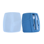 Wholesale Reusable Plastic Lunch Box with Cutlery  Separated Bento Food Container for Picnic & Camping  Actever F25003  1080ml PP