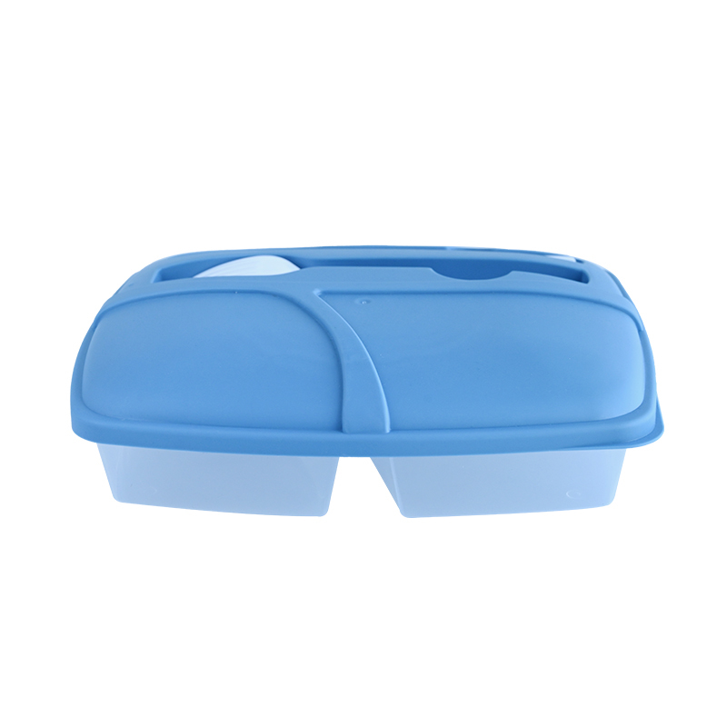 Wholesale Reusable Plastic Lunch Box with Cutlery  Separated Bento Food Container for Picnic & Camping  Actever F25003  1080ml PP