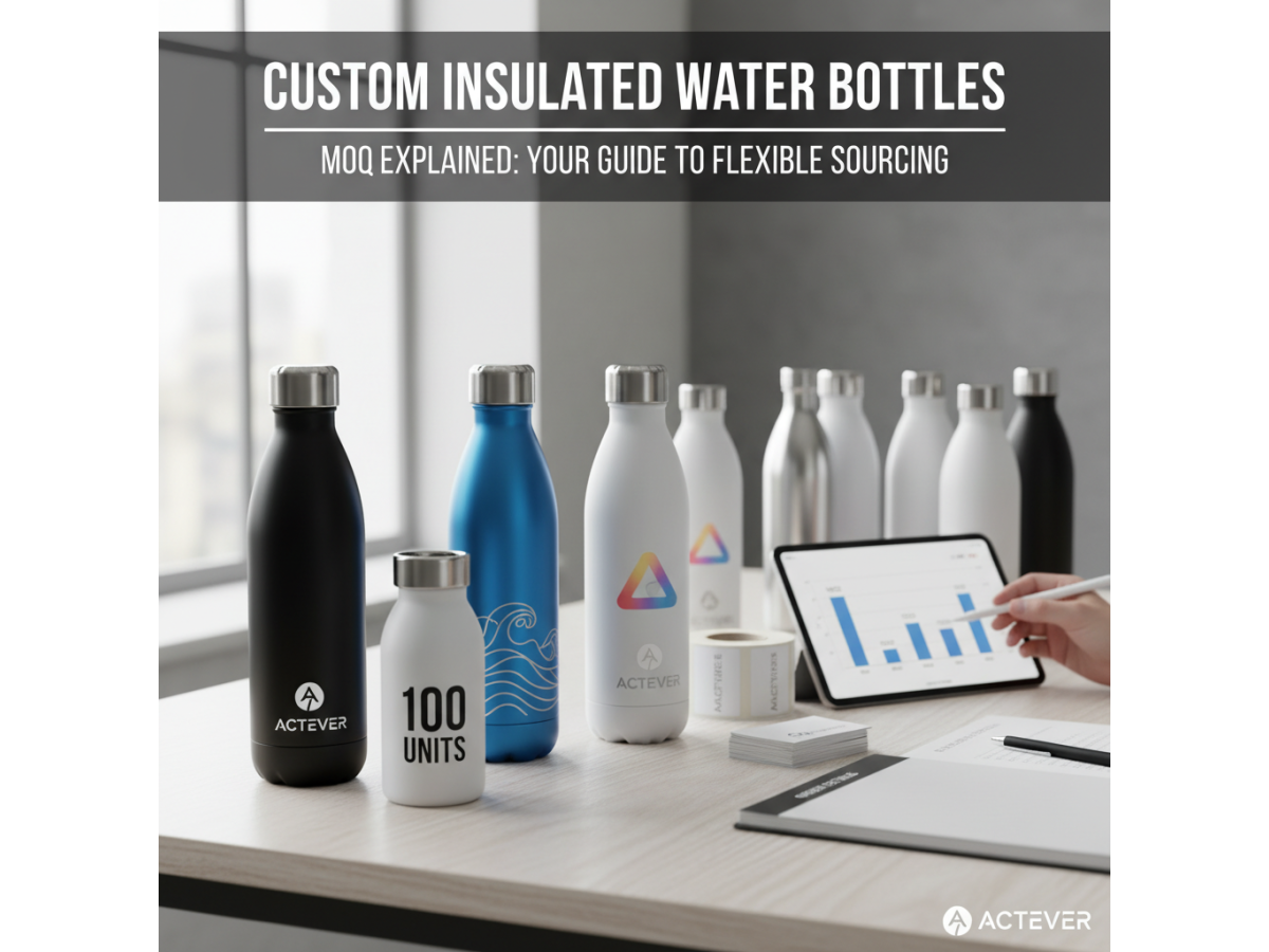What is the typical MOQ (Minimum Order Quantity) for custom insulated water bottles from a factory?