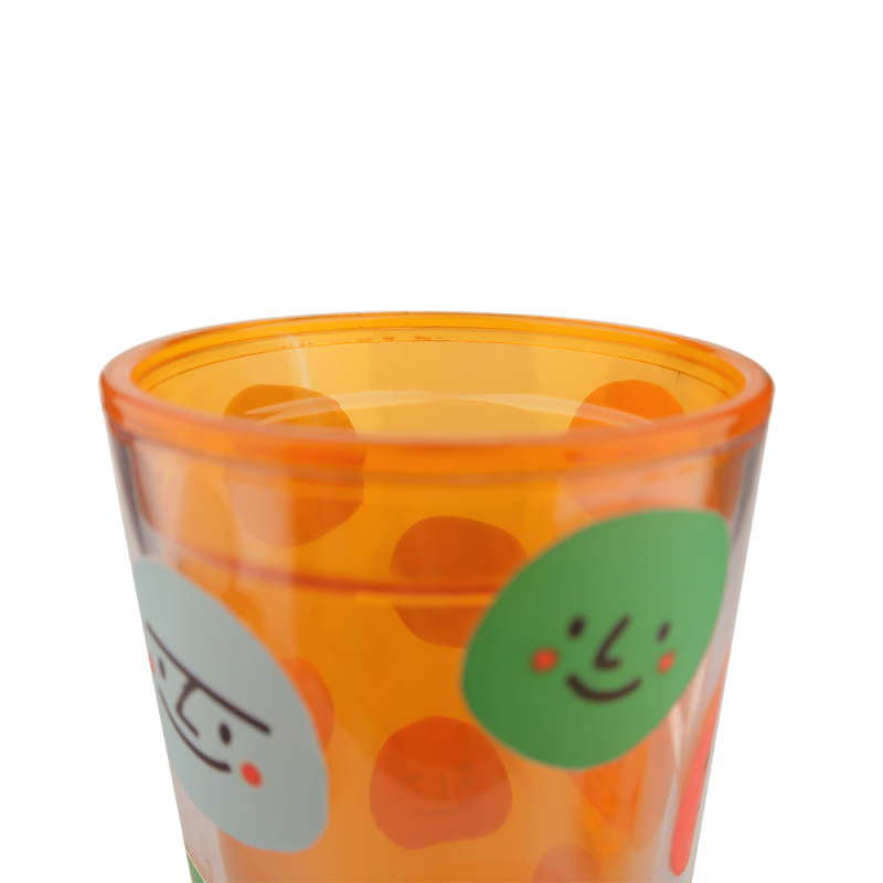22oz Custom Reusable Plastic Water Bottle-Double Wall AS Material-Coffee and Tea Cup-Actever A17188
