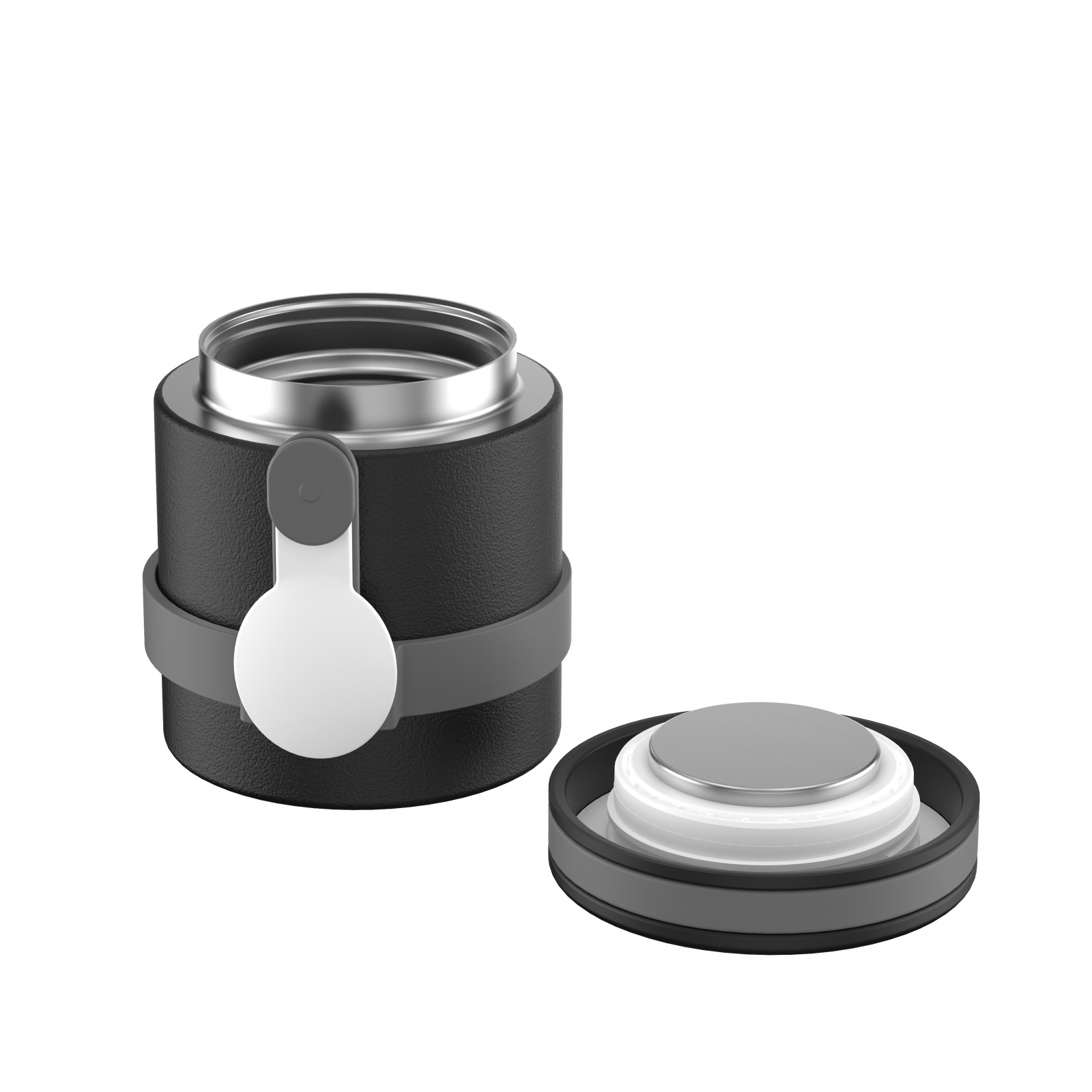 Stainless Steel Double Wall Insulated Food Box with Carrying Spoon