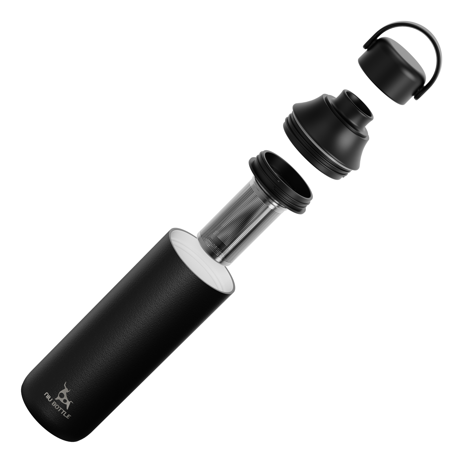 Stainless Steel Vacuum Insulated Water Bottle With Portable handle 