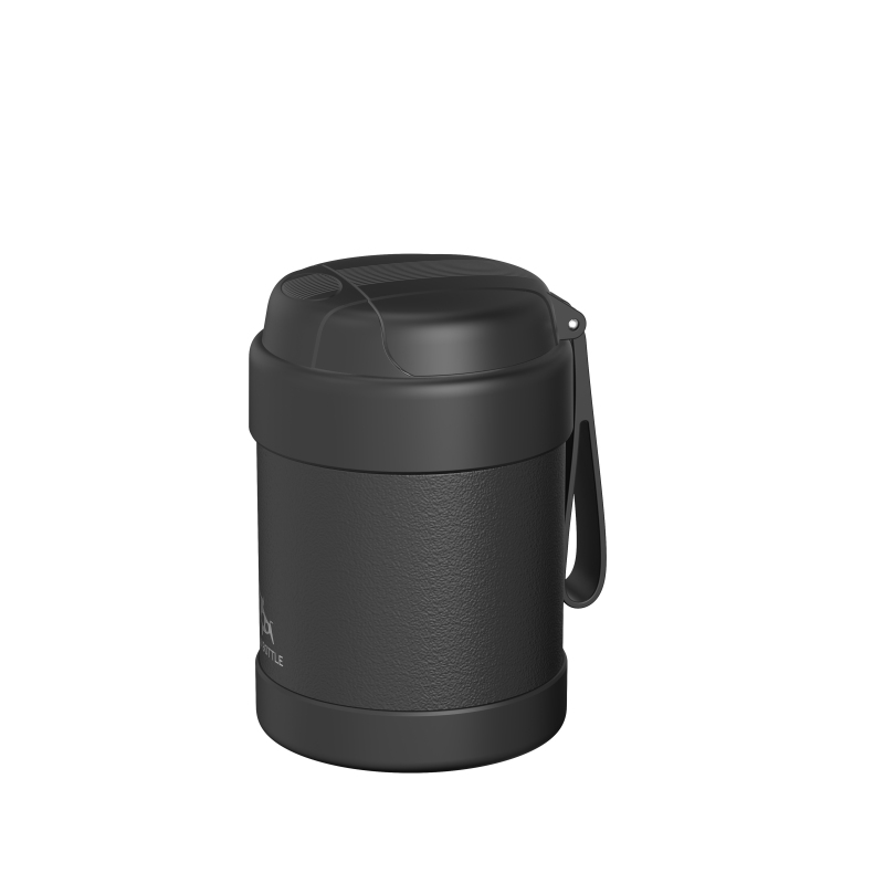 Stainless Steel Double Wall Insulated Food Container with Spoon