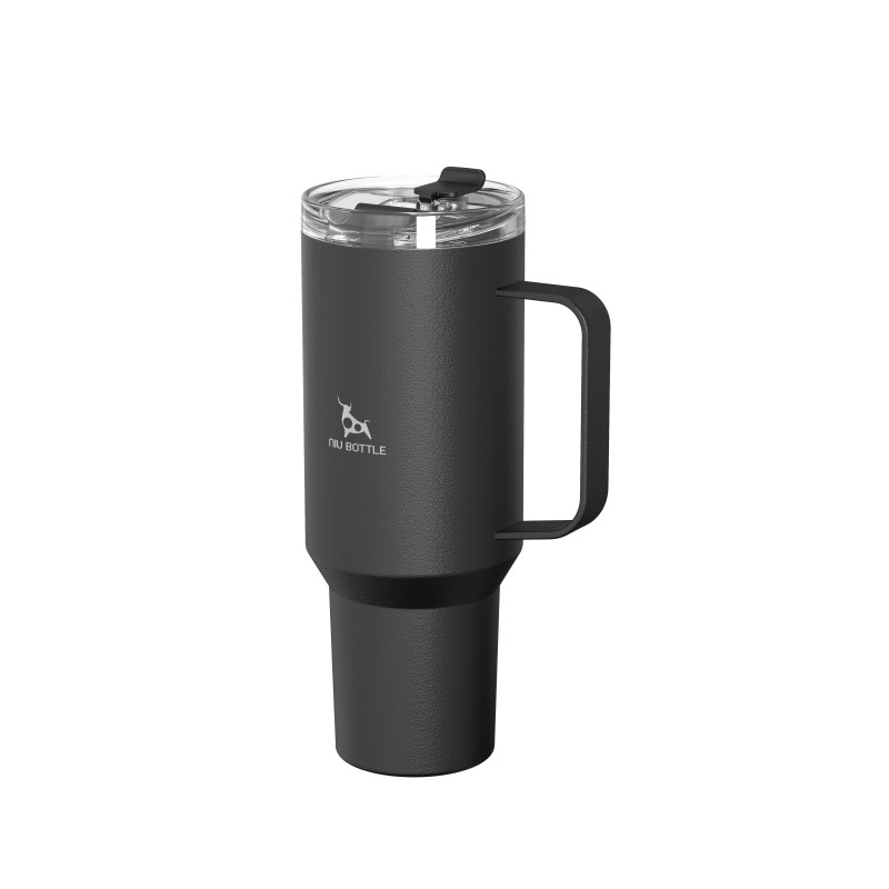 Stainless Steel  Double Wall Insulated Ice Tumbler with Handle
